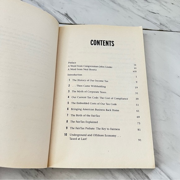 IRS The FairTax Book Neal Boortz & congressman John Linder Book Paperback - Picture 3 of 7